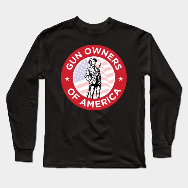 Gun Owners Long Sleeve T-Shirt by  The best hard hat stickers 